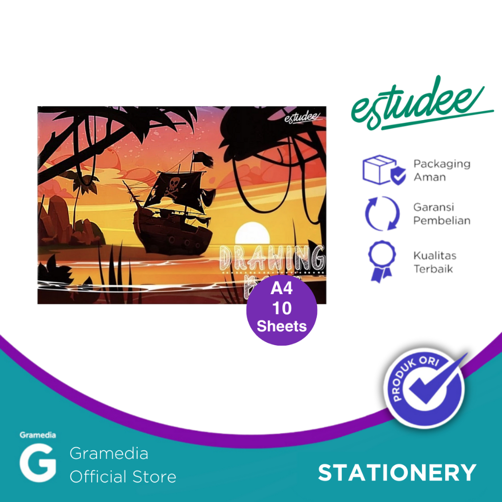 

Estudee Drawing Book A4 J Pirate