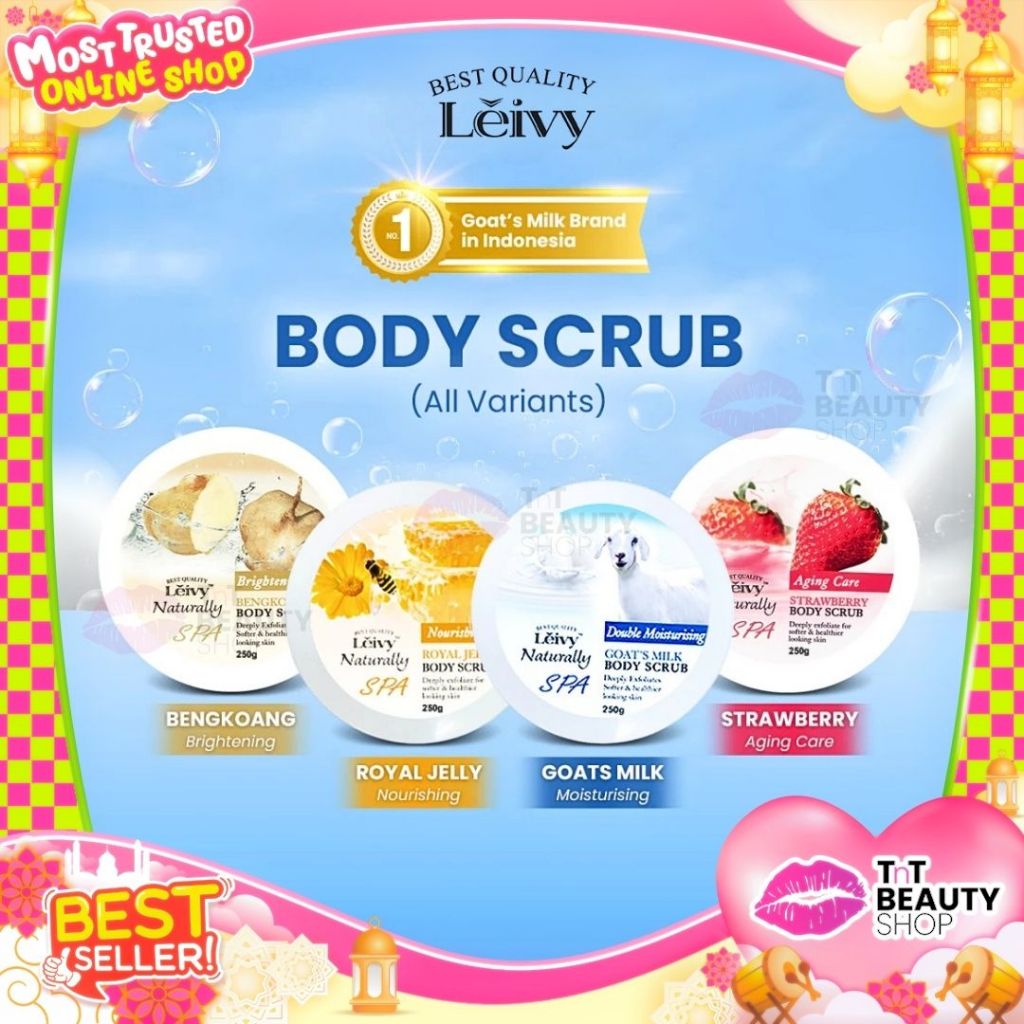 Leivy SPA Body Scrub Lulur Whitening 250gr All Varian | TnT Beauty Shop