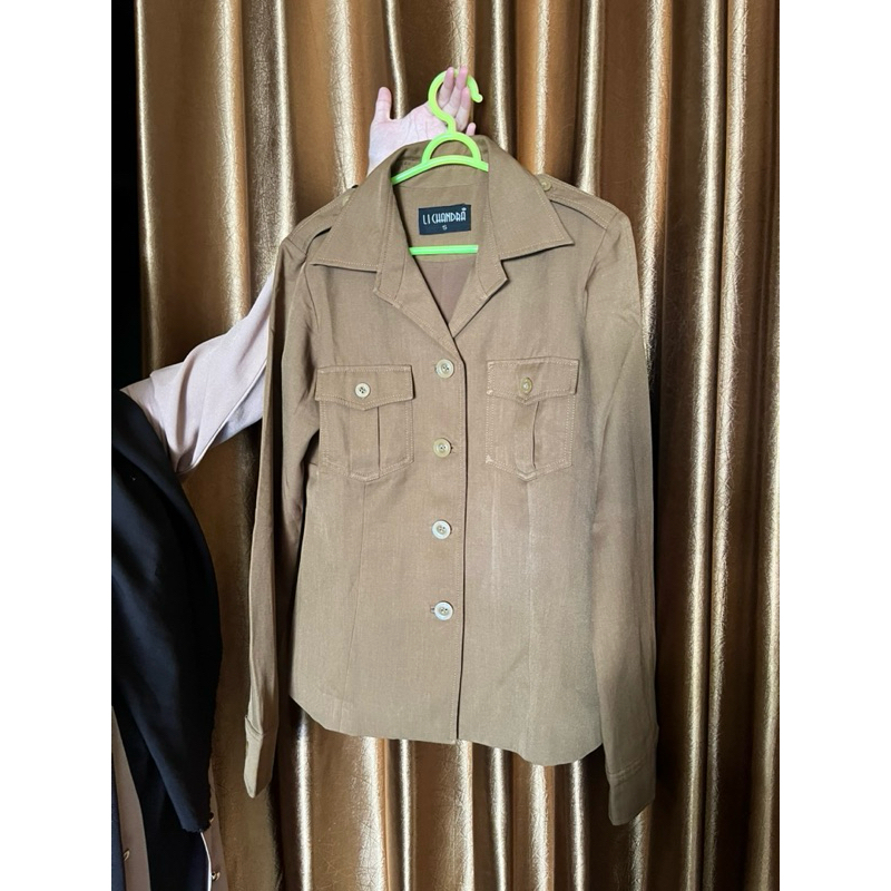 PAKAIAN PDH WANITA PNS PPPK KHAKI LI CHANDRA (PRELOVED)
