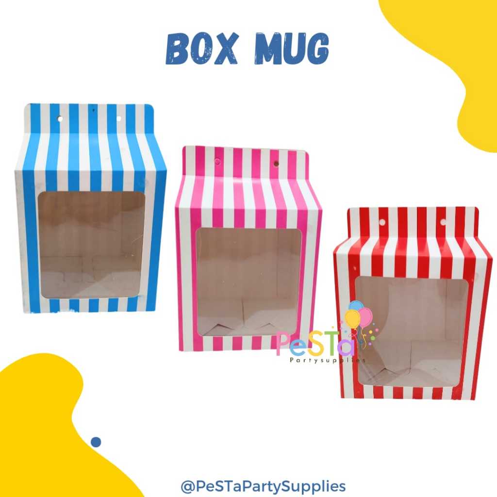 

Box Mug/Dus Mug/Box Souvenir/Kardus Mug Gelas/Paper Box Mug/Box Souvenir Ultah_PeSTaPartysupplies