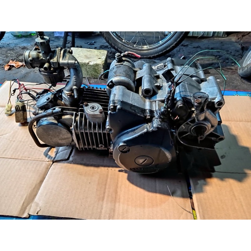 mesin supra x 125 dd set api karbu