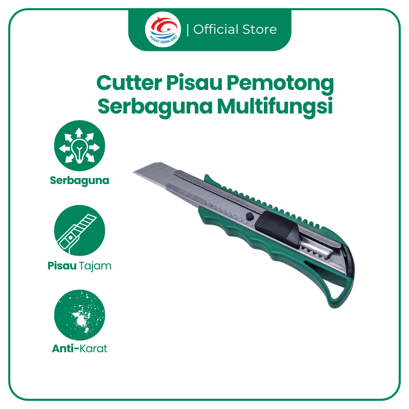 

[BEST BUNDLING] Cutter + Refill Serbaguna Multifungsi Super Tajam Aman & Kuat Cocok untuk Kantor & Rumah Super Hemat