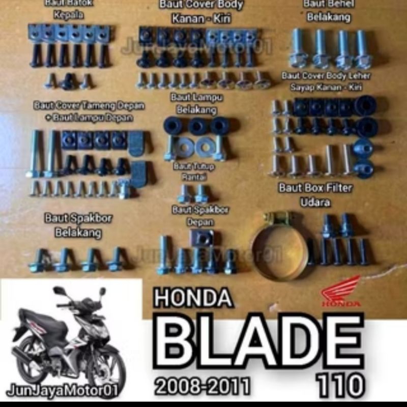 Baut Scrub Body Motor Honda Blade 110 Lama