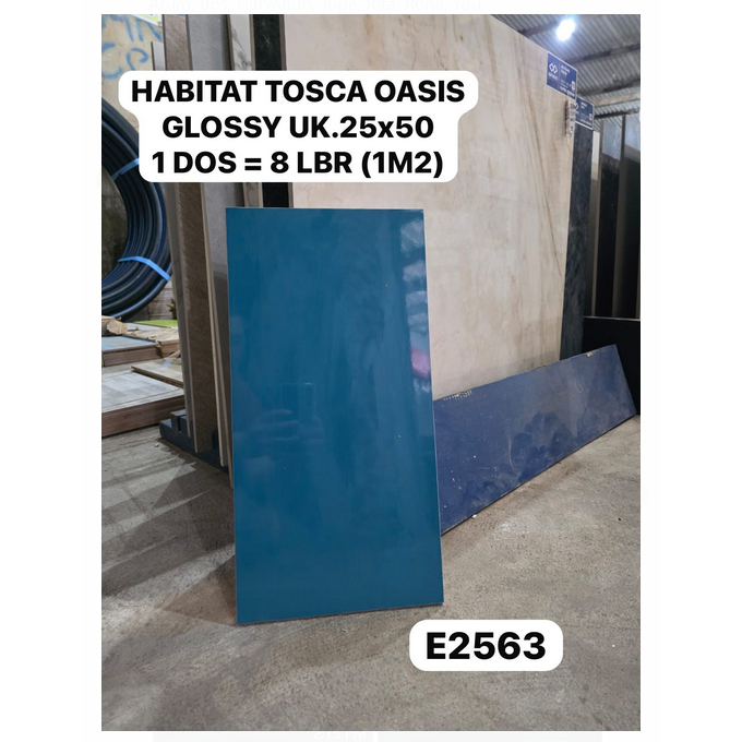 TOSCA OASIS POLOS GLOSSY UK.25X50 HABITAT MILAN KERAMIK LANTAI DINDING