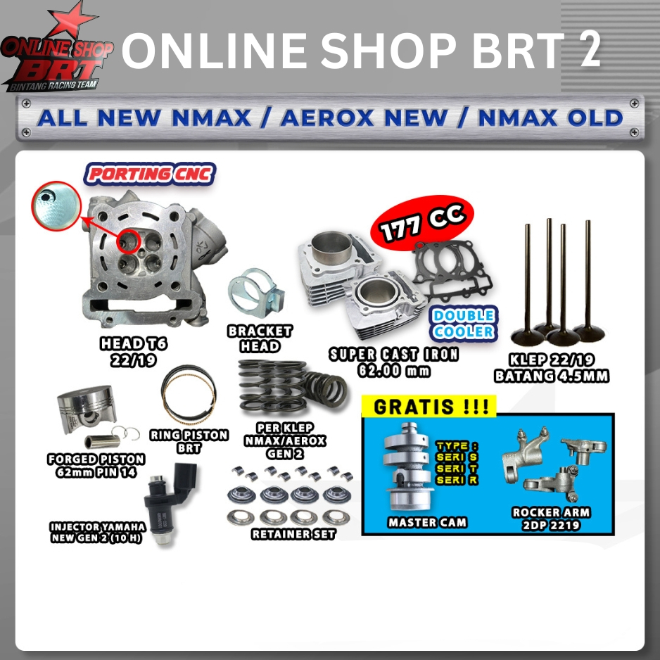 PAKET BORE UP TOURING 2 & 3 BRT ALL NEW NMAX AEROX NMAX OLD