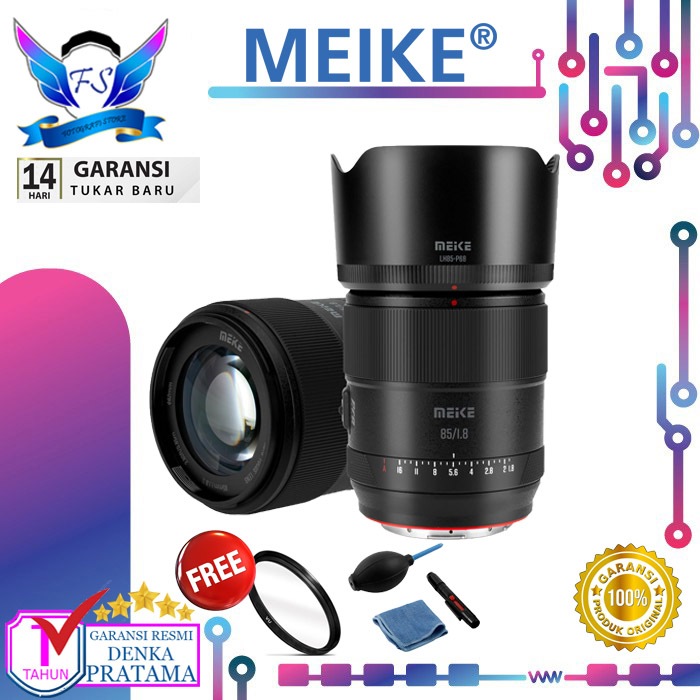 Lensa Meike AF 85mm f1.8 Pro for Sony E Mount / Meike 85mm f/1.8 Pro Fix Lens Original