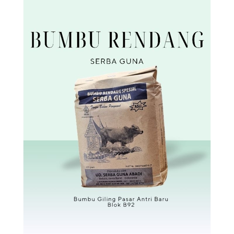 

Bumbu Rendang Serba Guna 250 gram