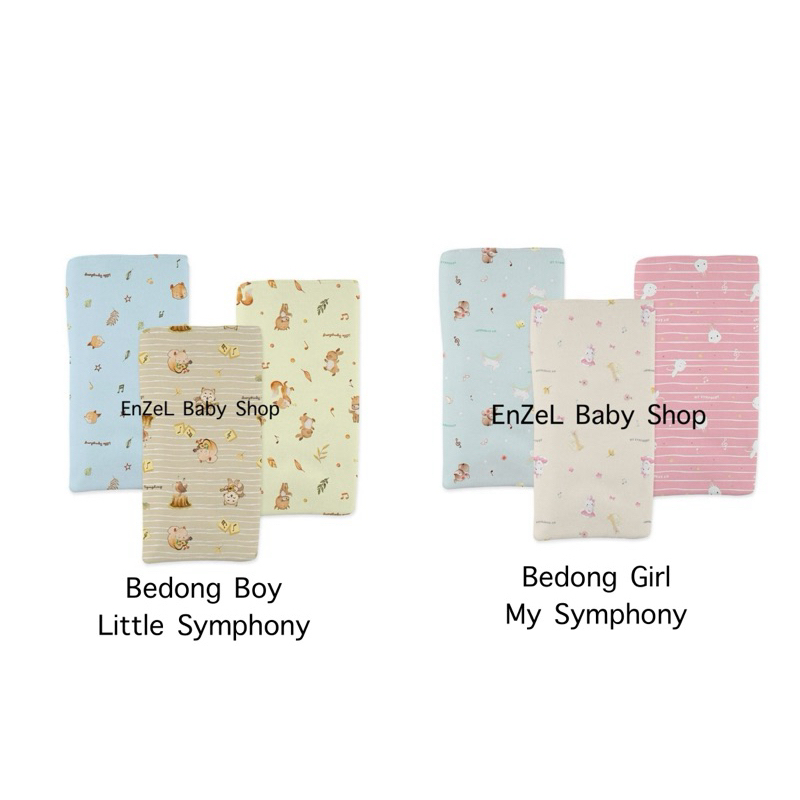 FLUFFY BEDONG BAYI 3 PCS Seri SYMPHONY BOY GIRL / Bedong Baby FLUFFY / SNI