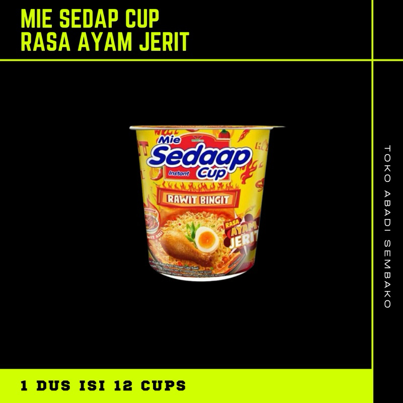 

MIE SEDAAP CUP RASA AYAM JERIT 1 dus isi 12 cups (kuah)