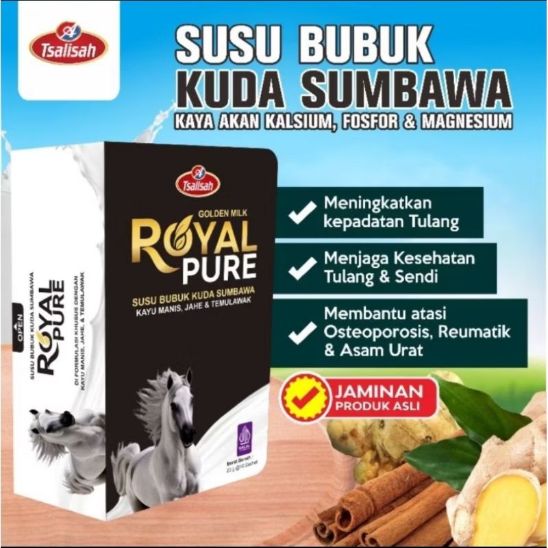 

Susu Kuda Sumbawa Gold Milk Royal Pure – Susu Bubuk Herbal dengan Jahe, Temulawak & Kayu Manis | 100% Asli