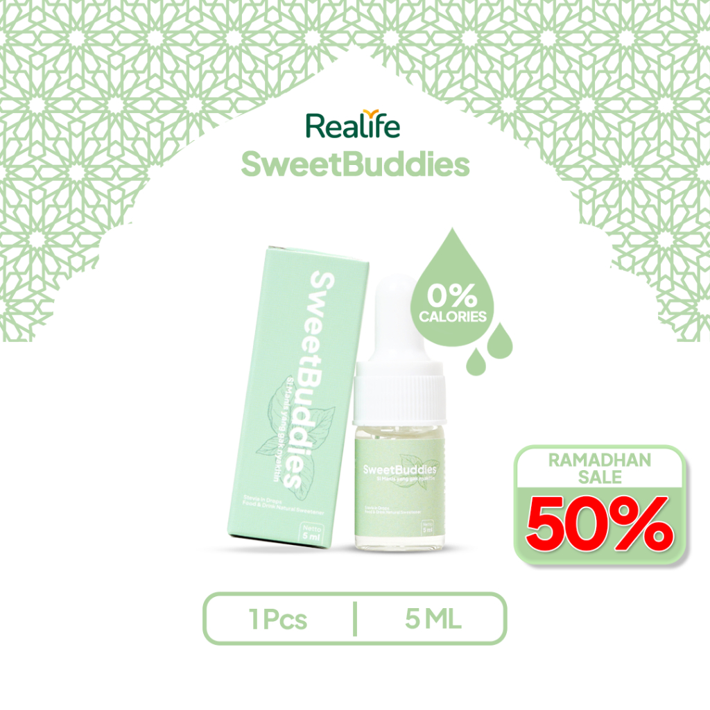 

Stevia Liquid SweetBuddies Zero Calorie Pemanis 5 ML