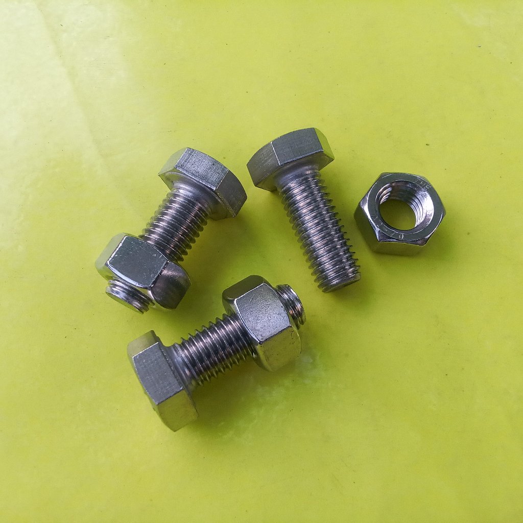 BAUT STAINLESS M12 X 50 / BAUT 19 KUNCI 19 / BAUT SS M12 X 50 SUS 304 / BAUT M12X50 STAINLESS STEEL 