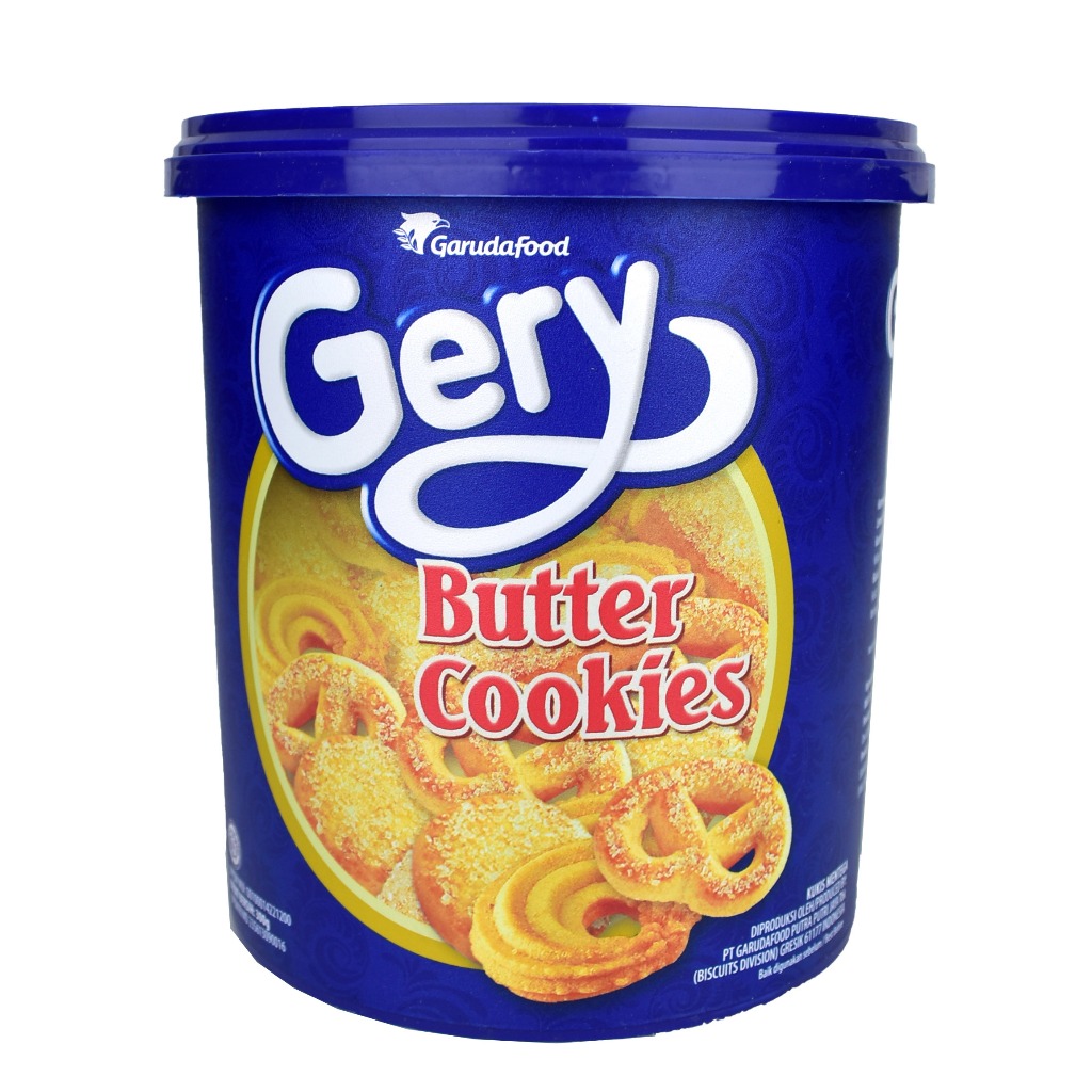 

BISKUIT KUE KERING BUTTER COOKIES GERY 300 GRAM EMBER PLASTIK BUCKET