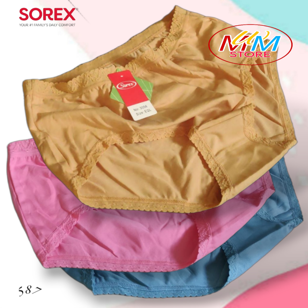 M587 (1-3 pcs) Sorex Celana Dalam Wanita Dewasa, Cd Wanita Sorex Size M - QQL