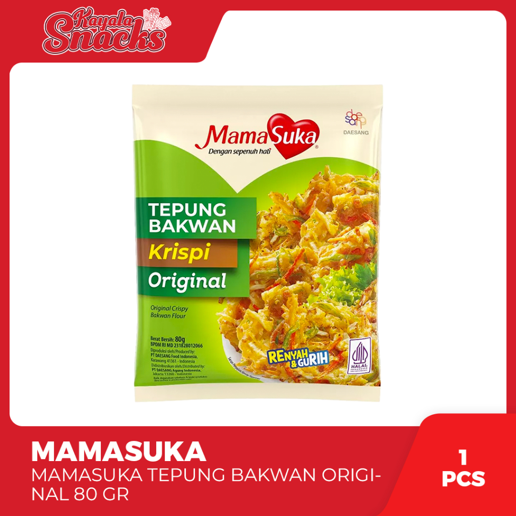 

MAMASUKA Tepung Bakwan Original 80 gr - 1 Pack x 20 Pcs