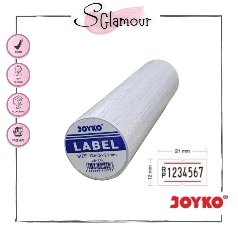 

[READY STOCK] JOYKO Label Harga Line Stiker Price Biru LB-2RL Sticker - 10 ROLL