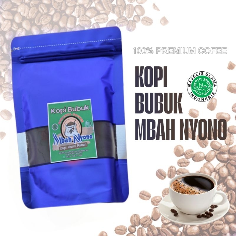 

BUBUK KOPI ROBUSTA PREMIUM KOPI LAMPUNG MBAH NYONO 300g