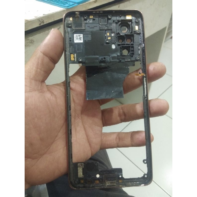 BEZEL TULANG TENGAH PENUTUP MESIN+PENUTUP KAMERA REDMI NOTE 10 PRO COPOTAN