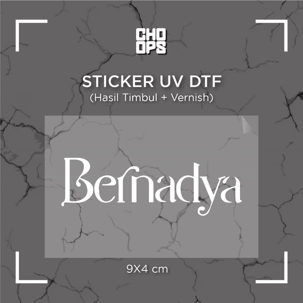 

BERNADYA | STICKER SATUAN | UV DTF | ANTI GORES | HELM BODY MOTOR TUMBLER LAPTOP KOPER