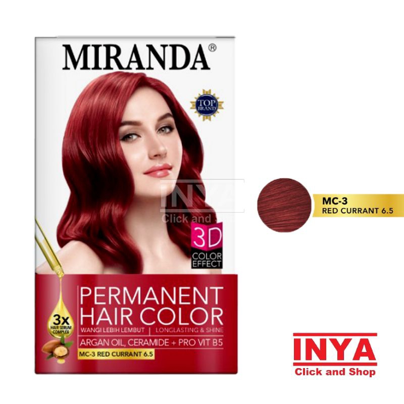 Pewarna rambut warna azza merah