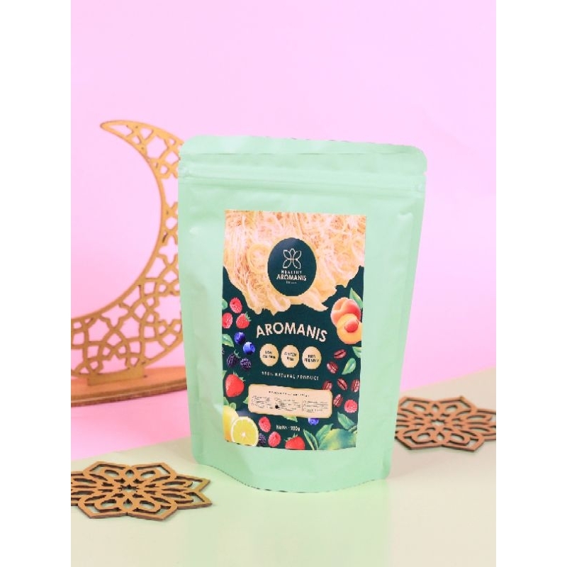 

Pouch Snack Cemilan Sehat Aromanis Rambut Nenek Low Calorie - Medium 200gr