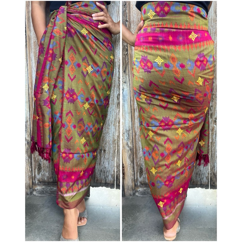 Kamen Endek Lasem tretes set selendang