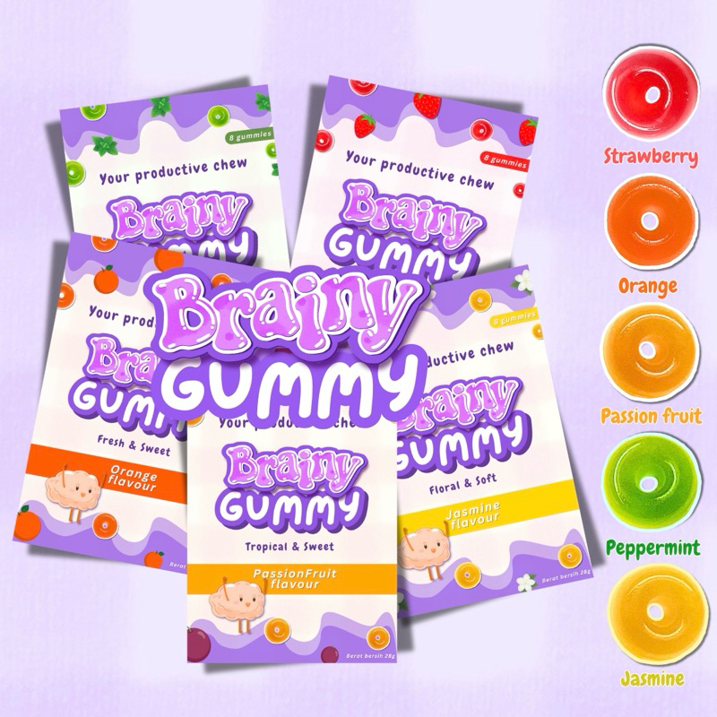 

Brainy Gummy Fruit & Tea Series