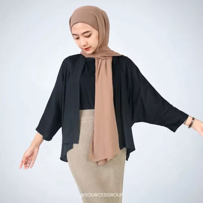 Cardigan Sweater Crop Top  Kain Shakilla Tangan Panjang Terbaru