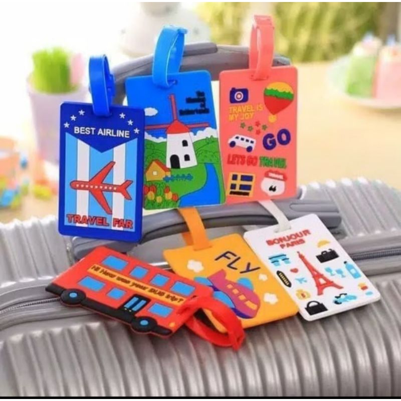 

Name Tag Gantungan Tas Koper Lucu Bahan Silicon Tag Penanda