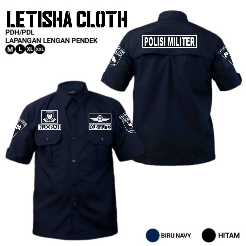 kastem bordir sesuai permintaan//kemeja polisi militer//kemeja PM//kemeja Pom Ad//kemeja//kemeja tac