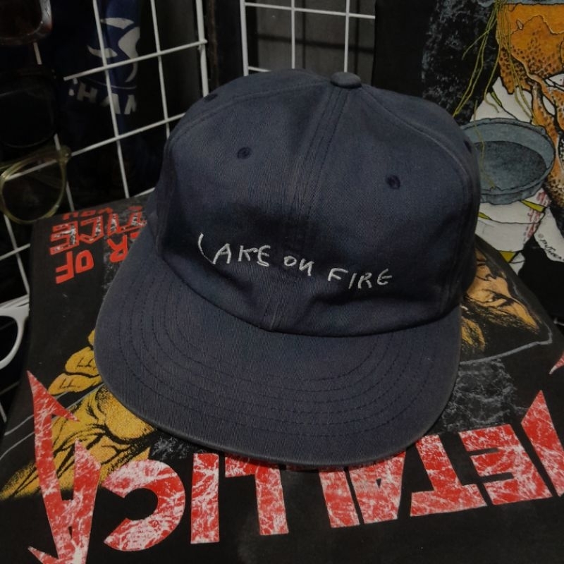 Thisisneverthat "Lake On Fire" Six panel cap - Navy