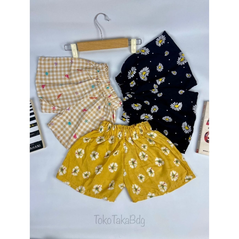 Celana pendek Hotpants anak perempuan celana anak rayon