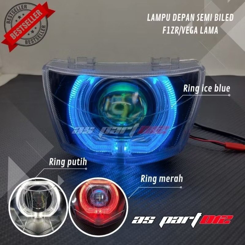 REFLEKTOR LAMPU DEPAN F1ZR FIZR VEGA SEMI BILED LAMPU DEPAN F1ZR BILED ALA-ALA SUPER TERANG