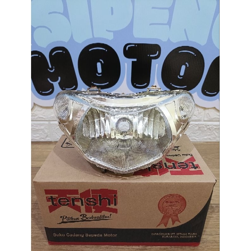 LAMPU DEPAN REFLEKTOR HEADLAMP MIO SMILE MIO SPORTY 2008 2009 2010 2011 2012 TENSHI