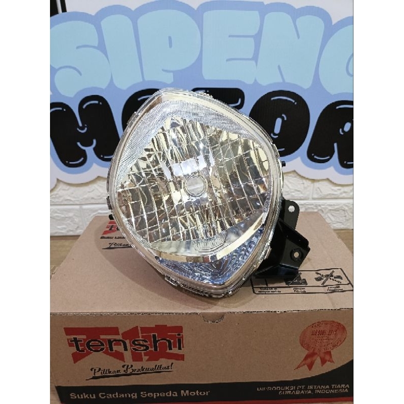 LAMPU DEPAN REFLEKTOR HEADLAMP MIO FINO FI 115 125 2013 2014 2015 2016 2017 2018 TENSHI