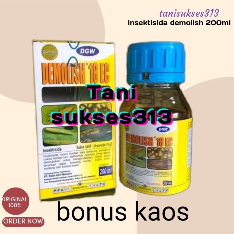 bonus kaos demolish insektisida demolish 200ml demolis