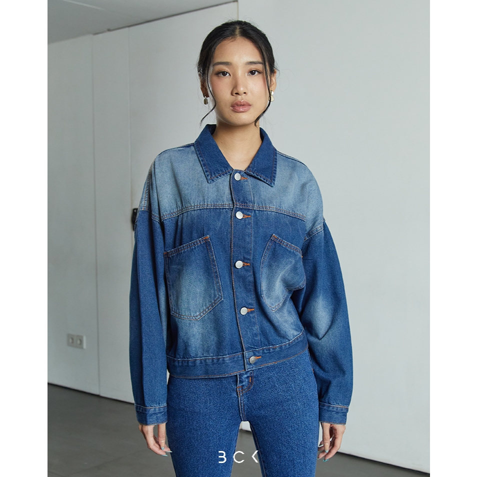 BCK - Barbara  Jaket Jeans Wanita Oversize