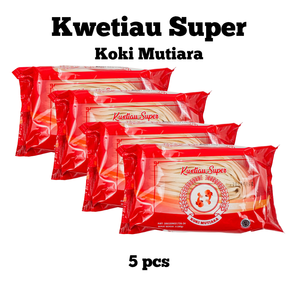 

Kwetiau Super koki Mutiara ( 5pcs ) Kwetiaw Mie Lebar Chinese Noodle Traditional Food