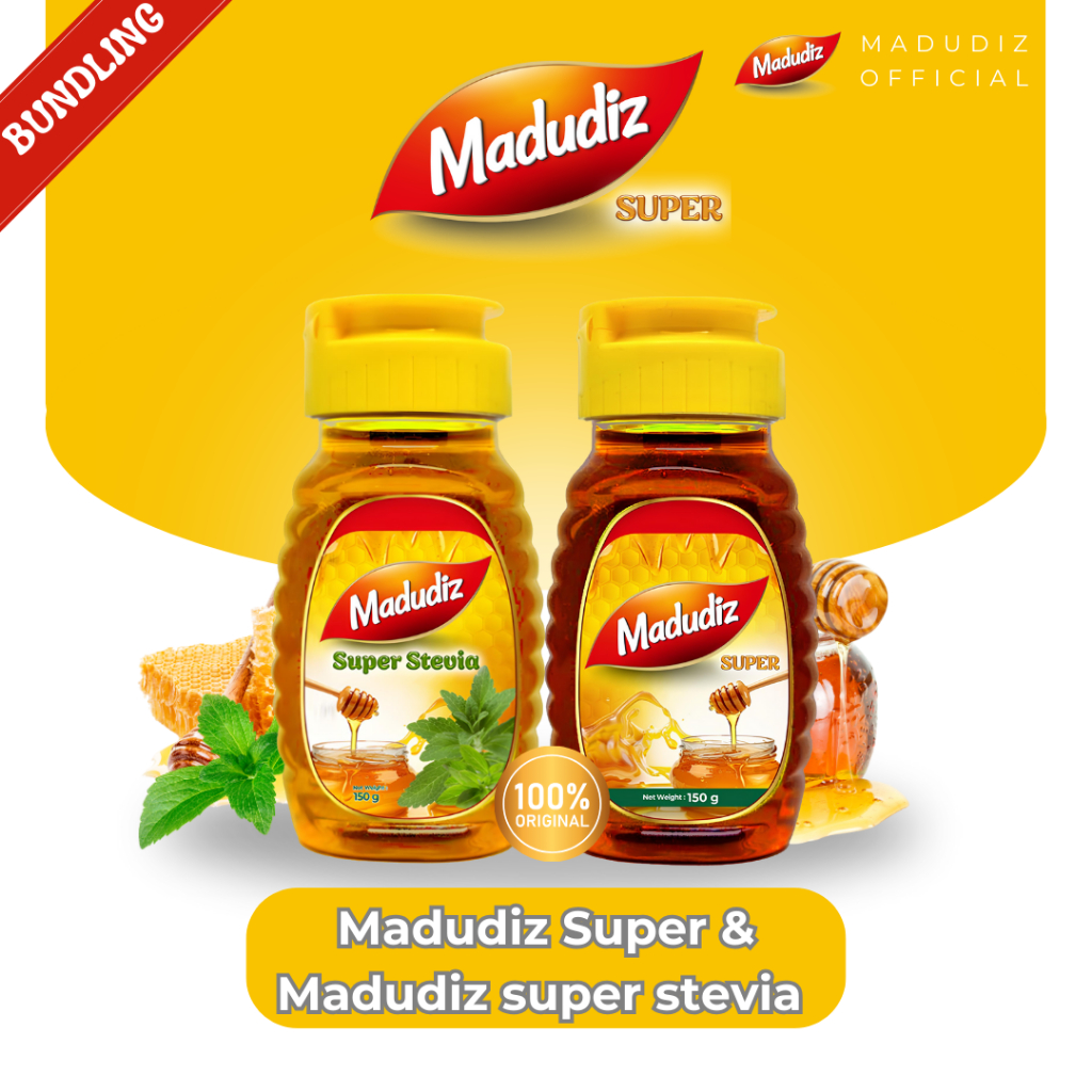 

Madudiz 150gr Paket Bundling - Madu Super dan Madu Ektrak Daun Stevia