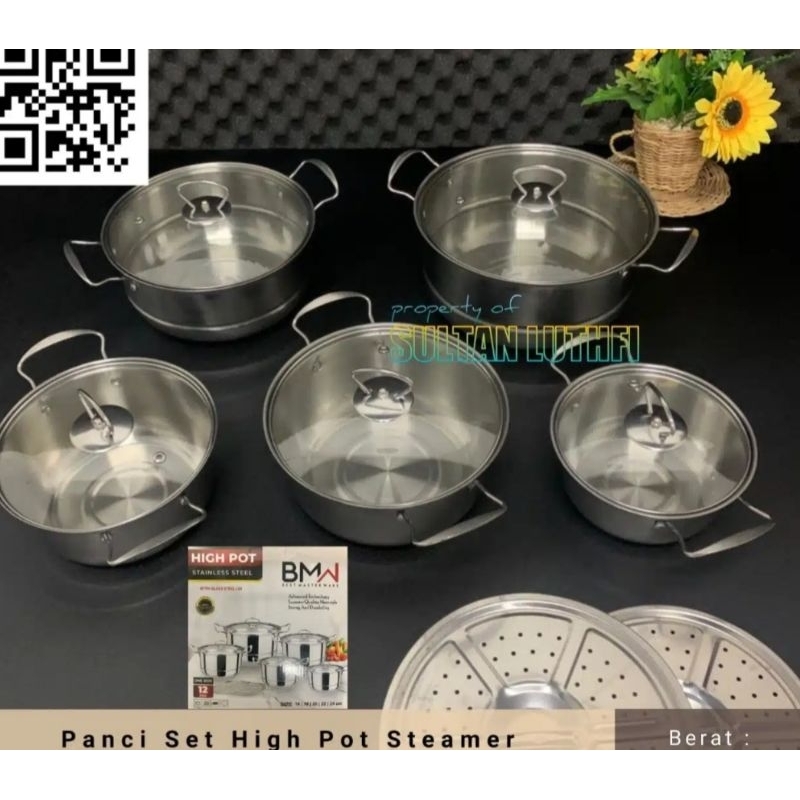 panci set high pot panci set stainless