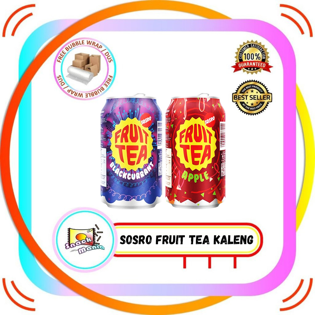 

Sosro Fruit Tea Apple Blackcurrant 318 ml Can ~ Teh Buah Apel Kaleng