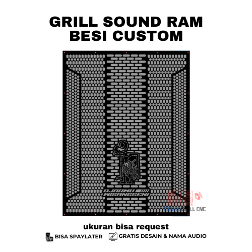 Gril Sound System Custom Pro Audio Tutup Ram Speaker Murah Tutup Box Speaker