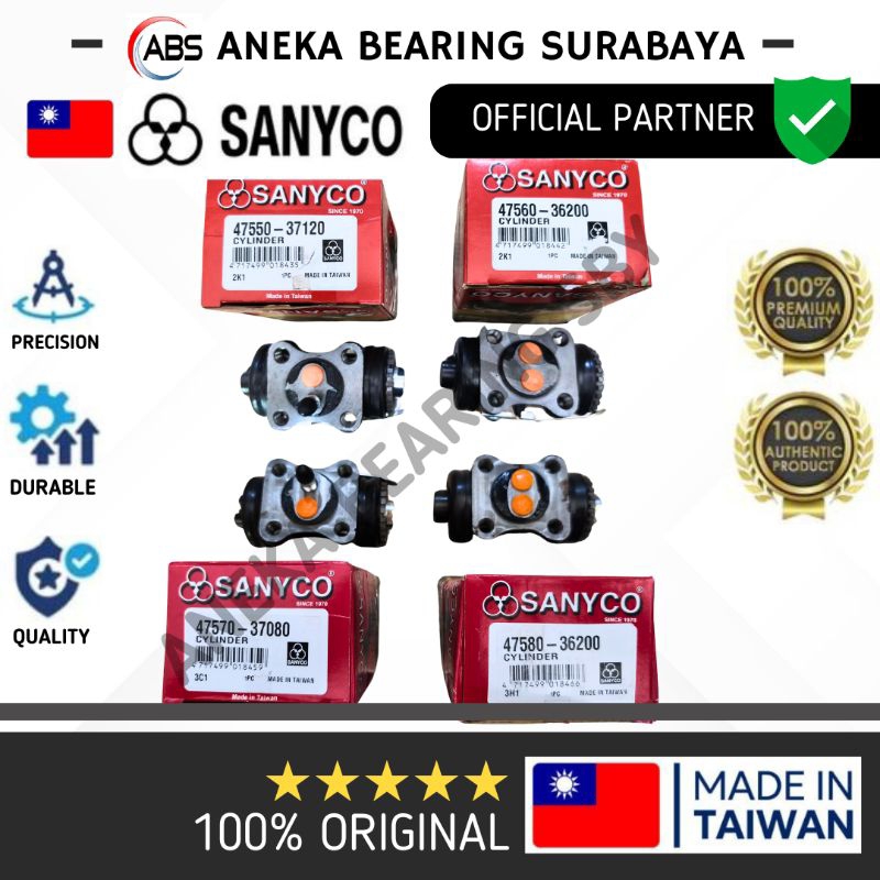 BLOK REM BELAKANG 1 (SATU) SET RINO 125LT SANYCO DUTRO ENGKEL 47550-37120 47560-36200 47570-37080 47