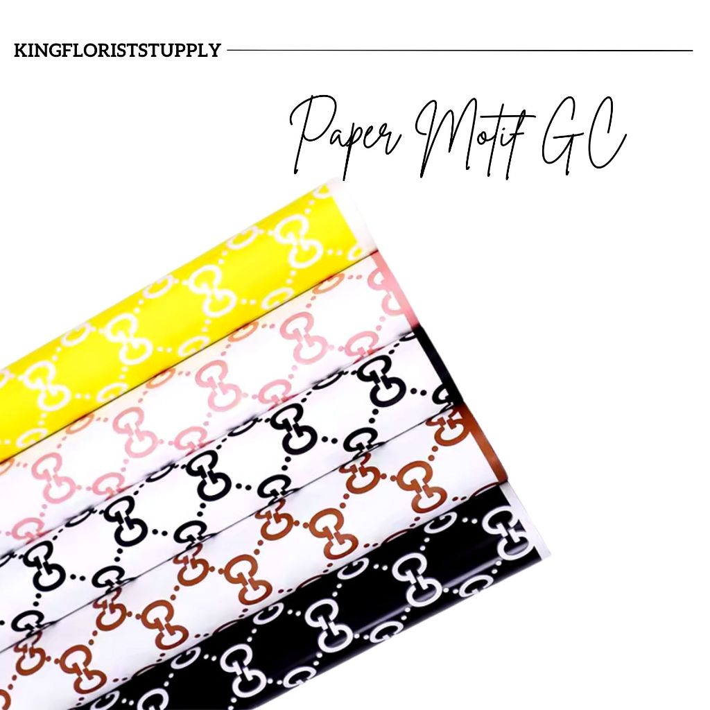 

Kertas Pembungkus Kado / Kertas Buket Bunga motif GC paper solid List color Paper Gift