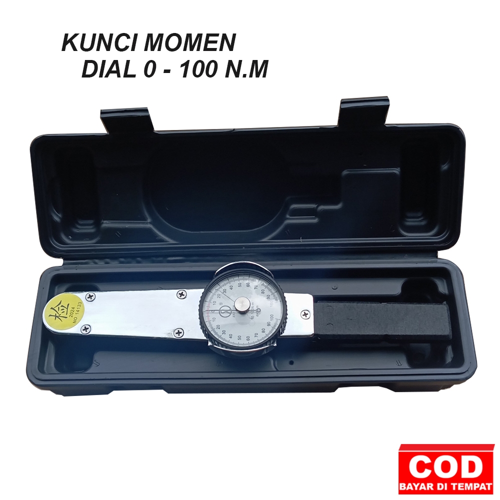 TERMURAH Kunci Torsi Dial 0-100Nm / Torque Wrench Kunci Momen Dial 0-100Nm