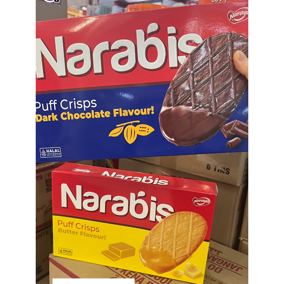

Snack Naraya Narabis Puff Crisps Box 216gr - Dark Chocolate / Butter Flavour