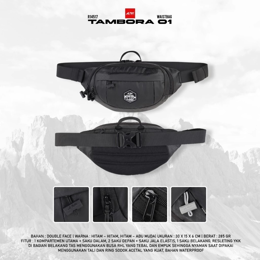 Tas Pinggang / Waist Bag Pria Tambora 01 Arei Outdoorgear