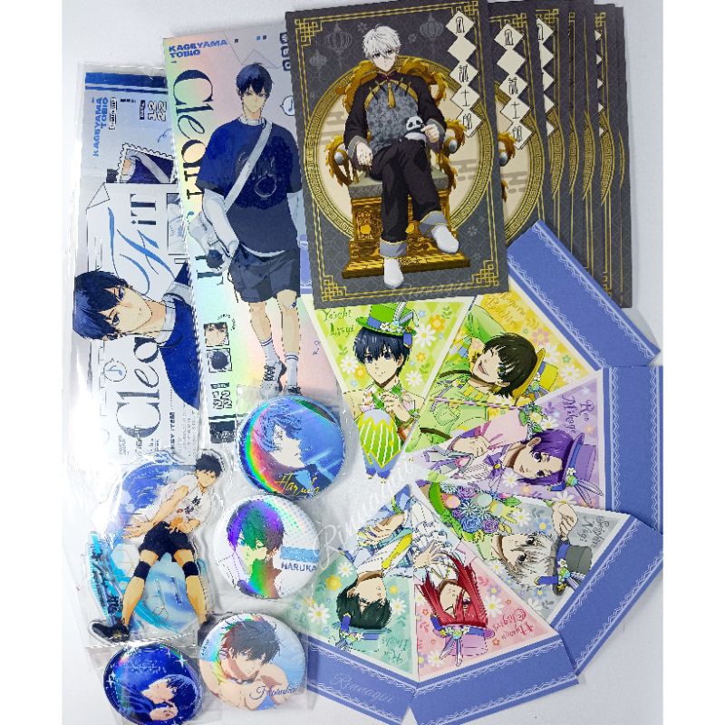 

Bluelock Haikyuu Free! Haruka Postcard & Badge