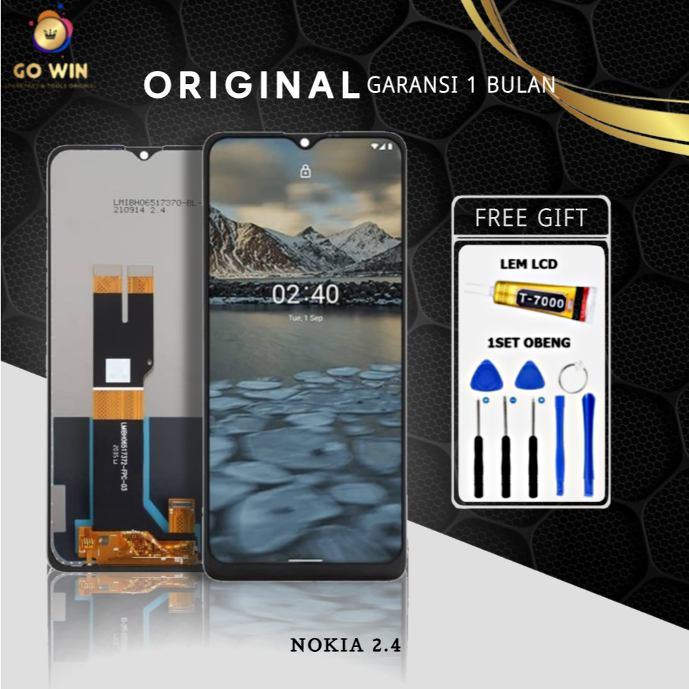 ORIGINAL LCD NOKIA 2.4 FULLSET TOUCHSCREEN