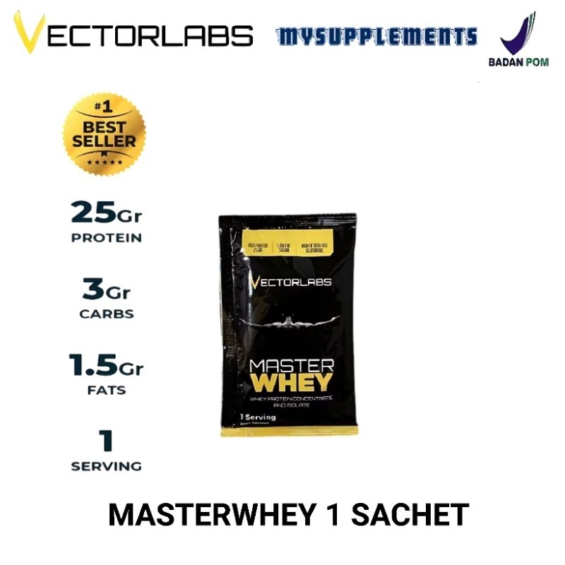 Vectorlabs Master Whey 1 Sachet Whey Protein Isolate Concentrate
